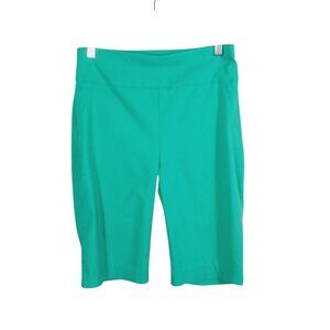New York & Company, NWT, Green Mid Thigh Shorts, Medium, Stretch, Pull On Style